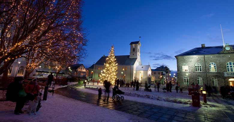 Weihnachtsstimmung in Reykjavík