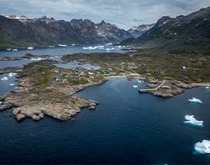 Blick auf das Dorf Nersarmiit. (Bild: Mads Phil - Visit Greenland)
