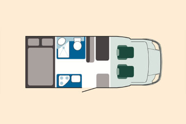 Camper X40 Umriss