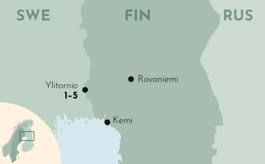 Karte zur Winterreise Geborgen im Zauberland
