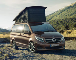 Der neue Camper Mercedes Benz Marco Polo für Island
