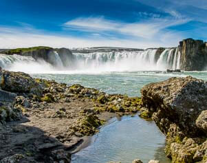 Godafoss Wasserfall Island