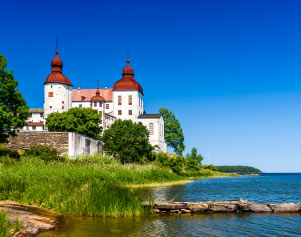 Das Schloss Läckö auf der Insel Kållandsö