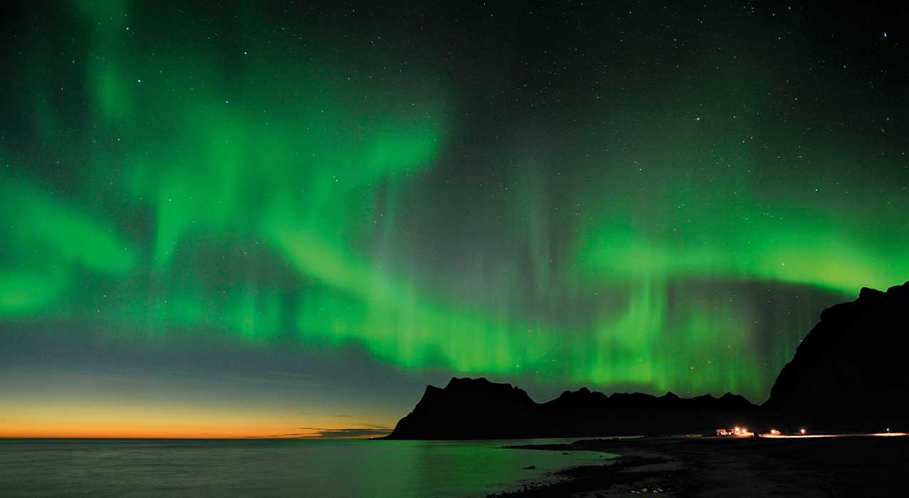 Im Winter können Sie mit etwas Glück die
mystischen Nordlichter beobachten.