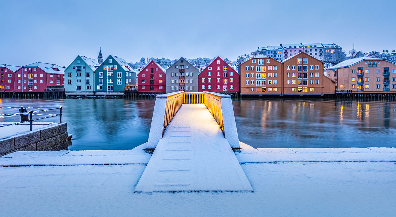 Sicht auf Trondheim