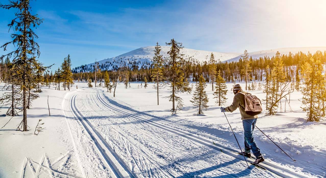 Skilanglauf in Schwedisch Lappland