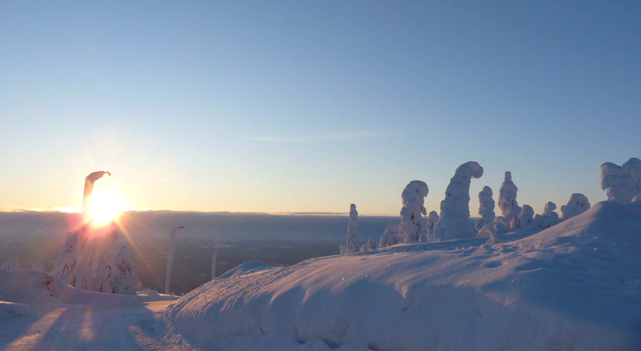 Winterlandschaft in Finnland