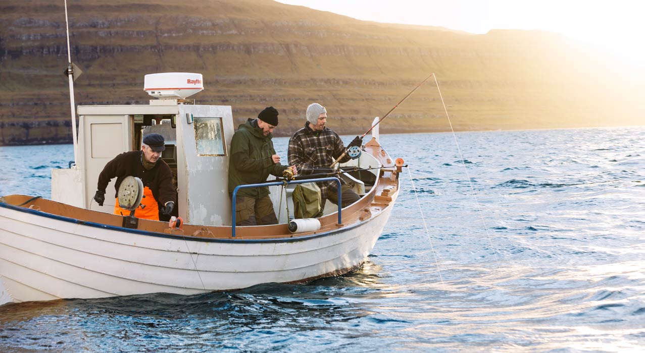 Hochseefischen vor den Färöer Inseln mit einheimischem Kapitän