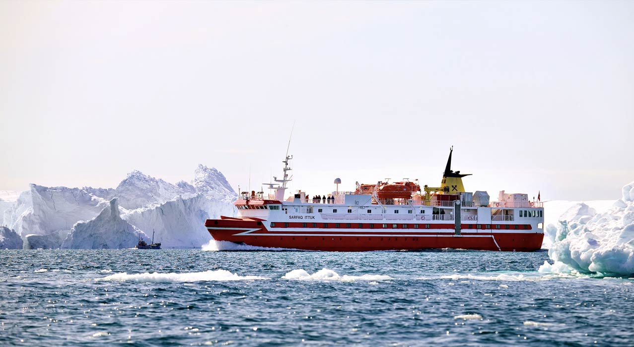 Küstenschiff in Grönland