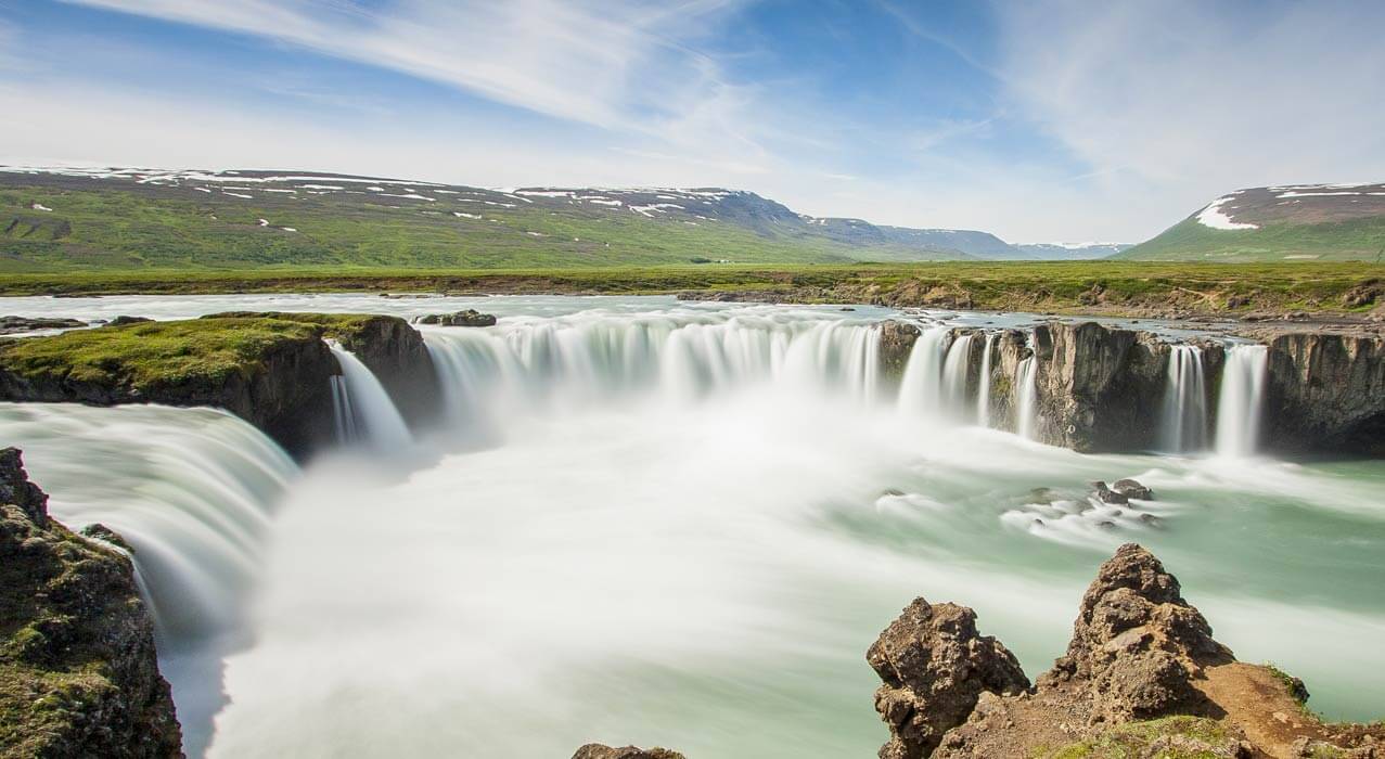 Wasserfall Godafoss in Island