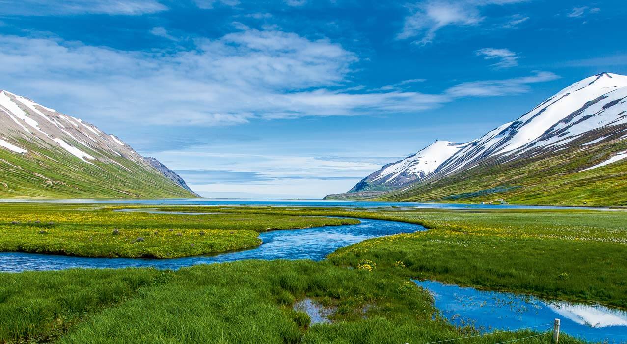 Fjord in Nordisland