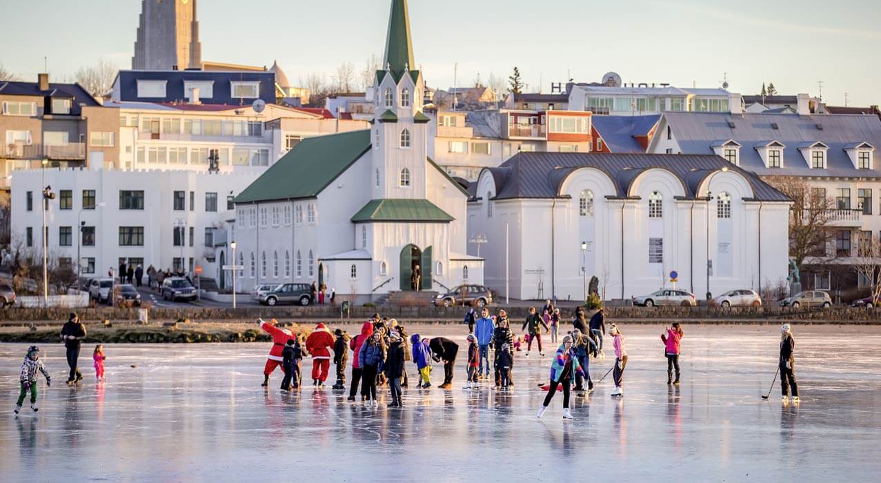 Reykjavik City im Winter