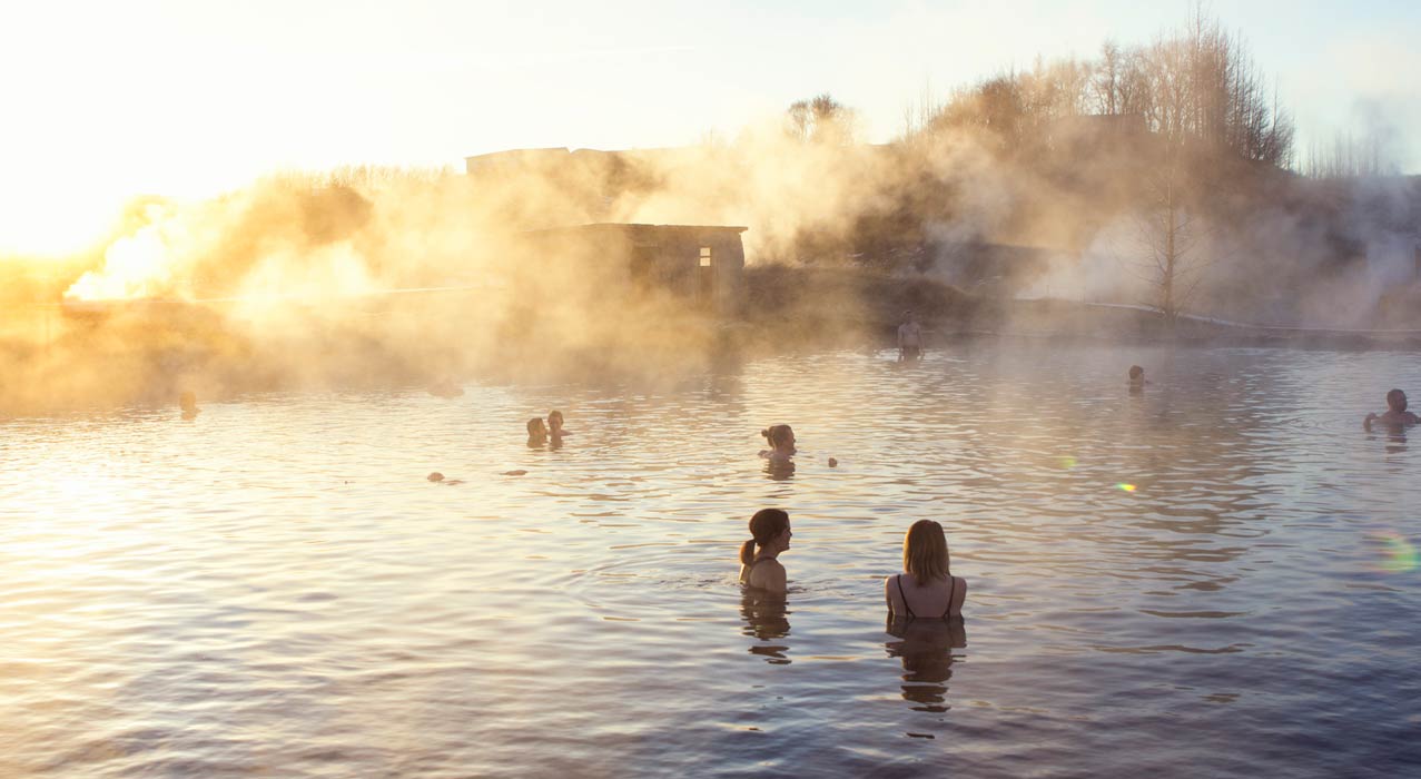Thermalbad in Island