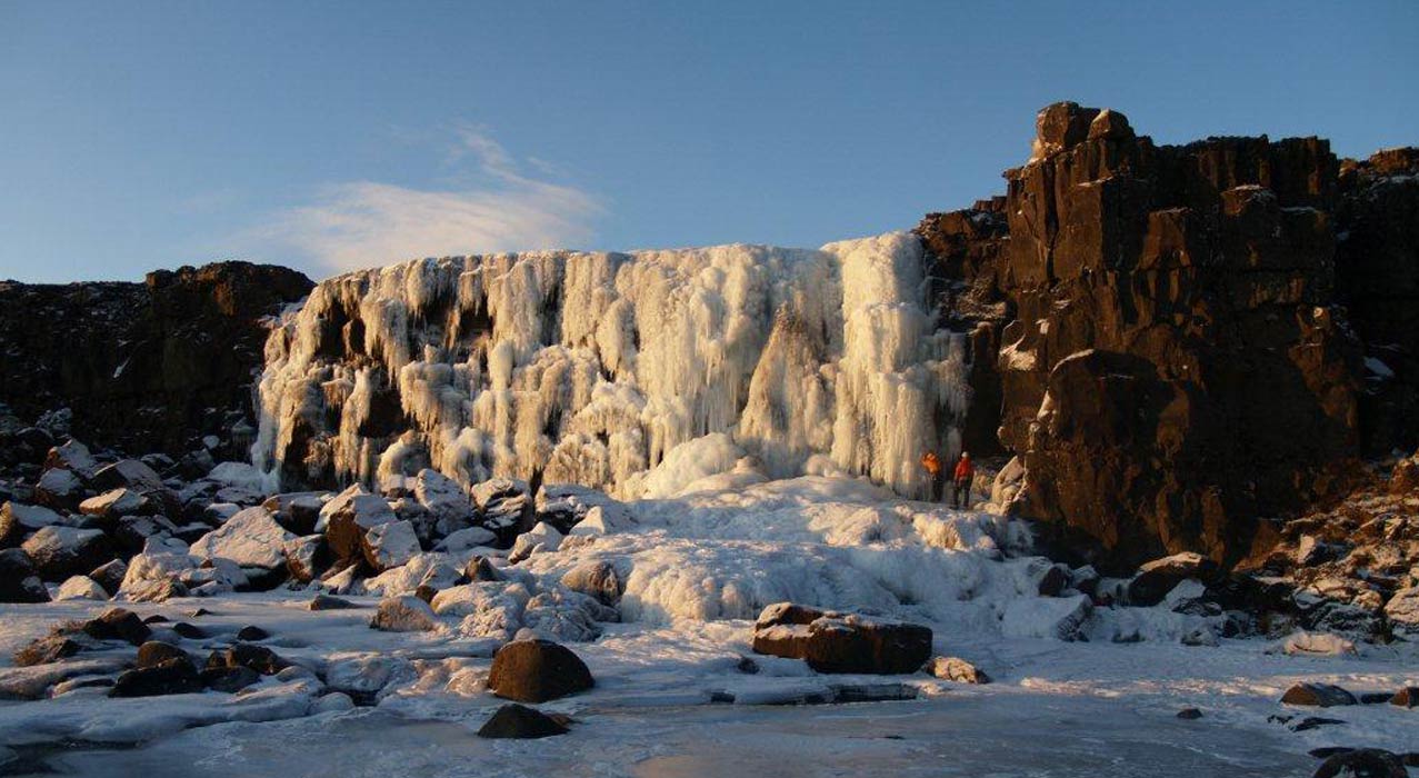 Thingvellir Nationalpark in Island im Winter