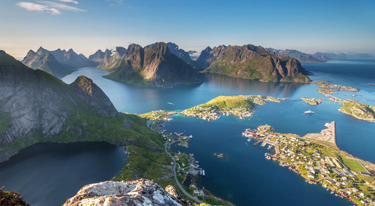 Reinebringen auf den Lofoten in Norwegen