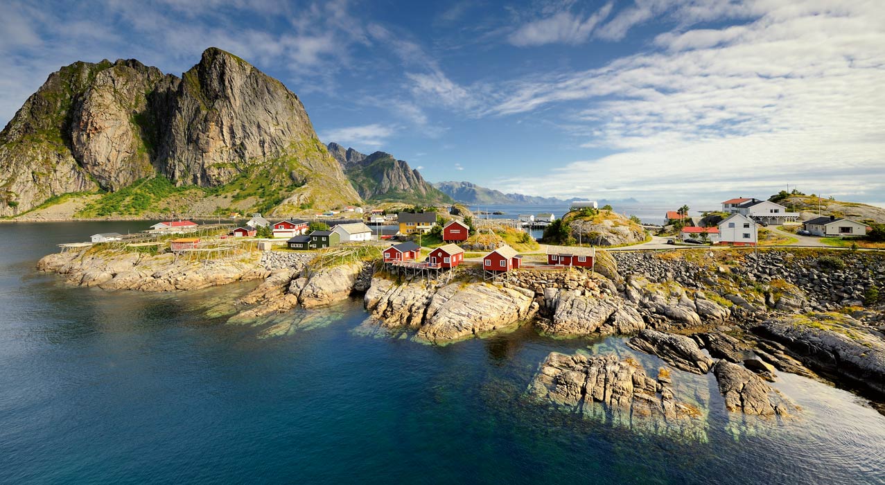 Sicht auf die norwegischen Lofoten