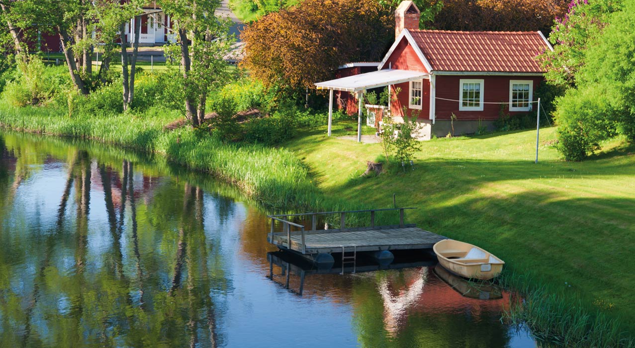 Die landschaftlich attraktive Region Dalarna in Schweden